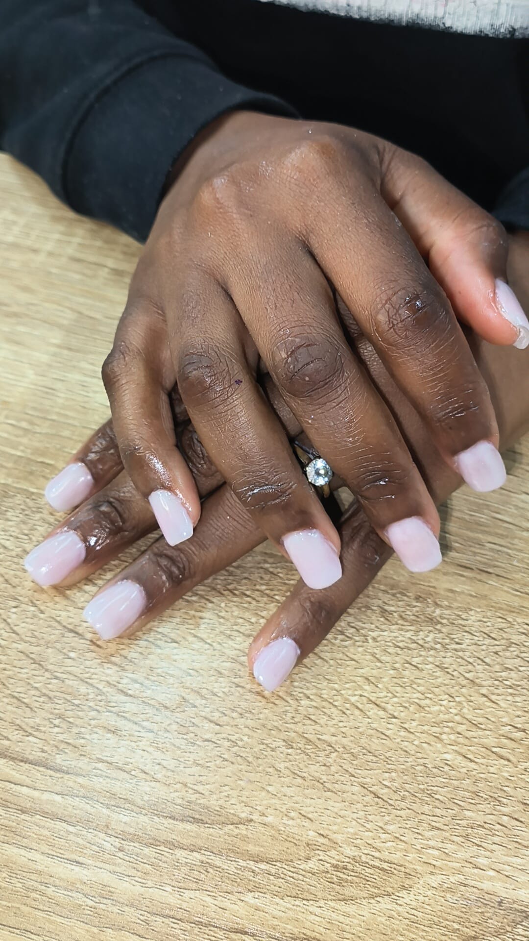 Pink Square Nails